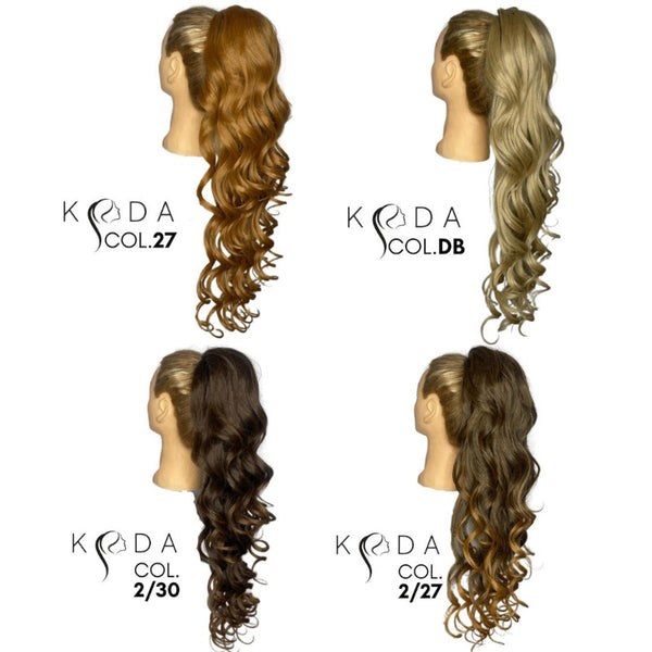 Pony Coda extension a cuffia effetto naturale capelli mossi