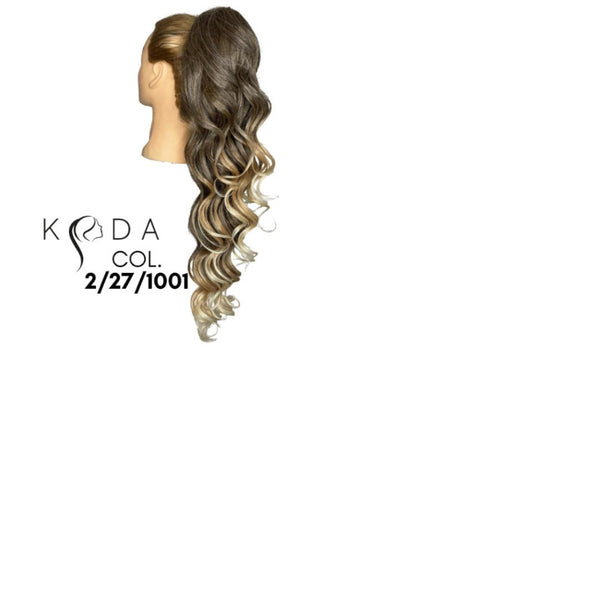 Pony Coda extension a cuffia effetto naturale capelli mossi