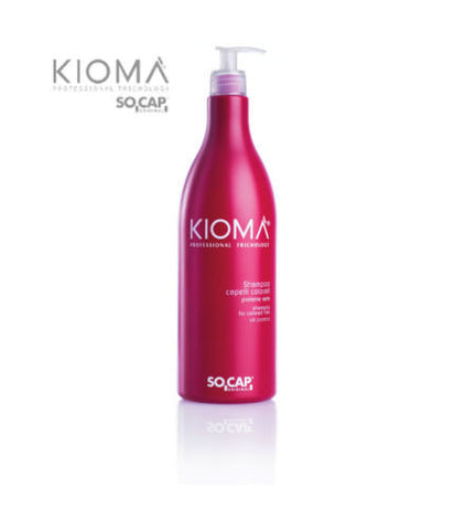 Shampoo capelli colorati con proteine della seta 1000 ml. Prodotto professionale. Socap Kioma.