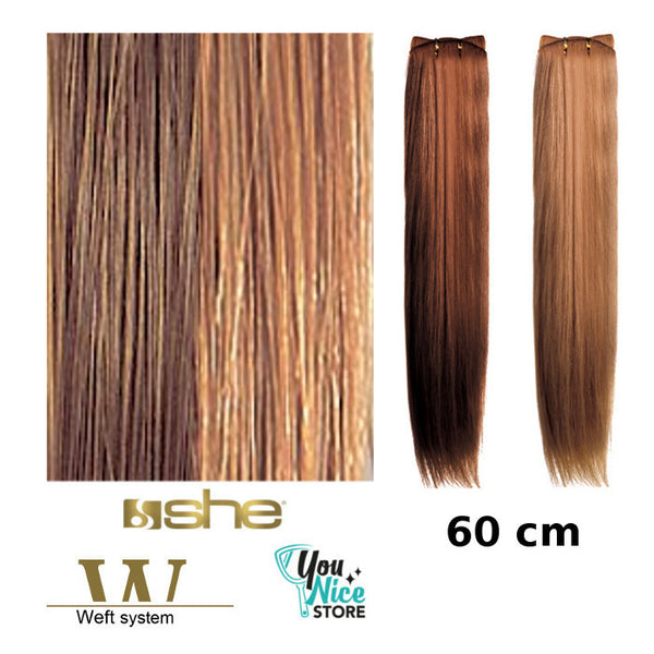 Matassa SHE 40 45 cm - 100 gr - 140 cm Extension professionali Capelli tessuti lisci mesciati
