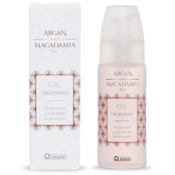 OIL TREATMENT HYDRATING PROTEZIONE LUCENTEZZA ANTICRESPO Argan e Macadamia Biacrè