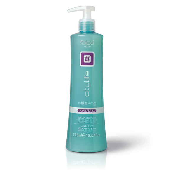 Crema lisciante alle proteine del latte per capelli crespi. FAIPA Linea Relaxing