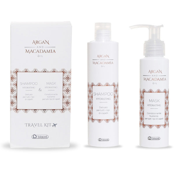 KIT SHAMPOO + MASCHERA HYDRATING Argan e Macadamia Biacrè