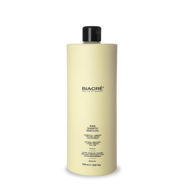 SHINE SHAMPOO SEMI DI LINO per capelli trattati Biacrè