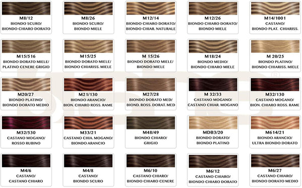 10 ciocche extension professionali a cheratina SHE 50-60 cm Capelli lisci colori naturali