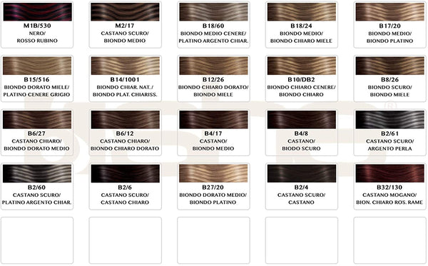 10 ciocche extension professionali a cheratina SHE 50-60 cm Capelli lisci colori naturali