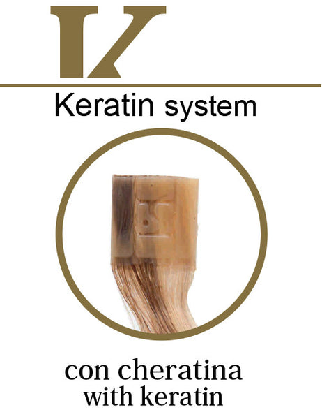10 ciocche extension professionali a cheratina SHE 55 60 cm Capelli lisci shatush