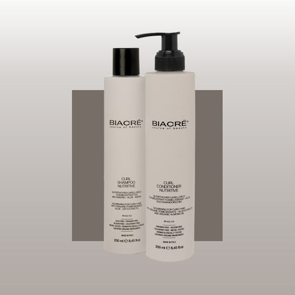 Kit CURL SHAMPOO E CONDITIONER NUTRITIVE per capelli ricci Biacrè