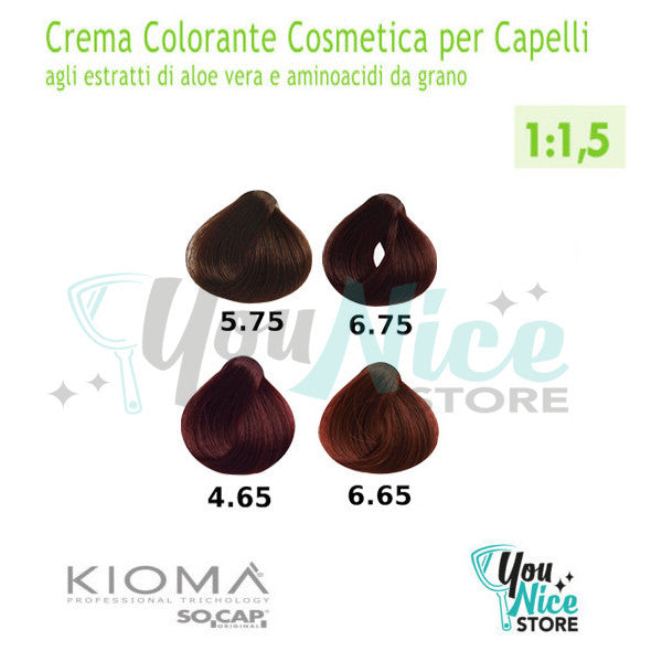 Hair Cream Color - Socap Kiomà tintura tubo 100ml