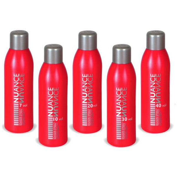 Emulsione cremosa ossigeno per capelli tintura professionale. Prodotto professionale Nuance