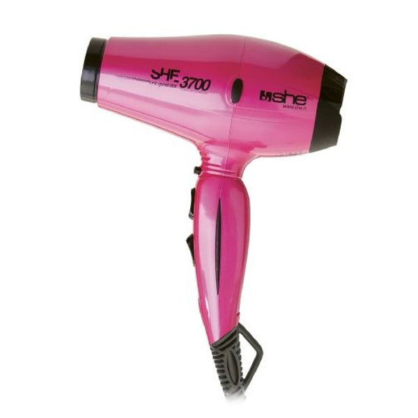 Asciugacapelli professionale compatto in ceramica e tormalina 3700 SHE