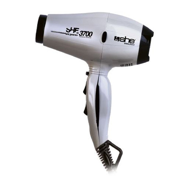 Asciugacapelli professionale compatto in ceramica e tormalina 3700 SHE