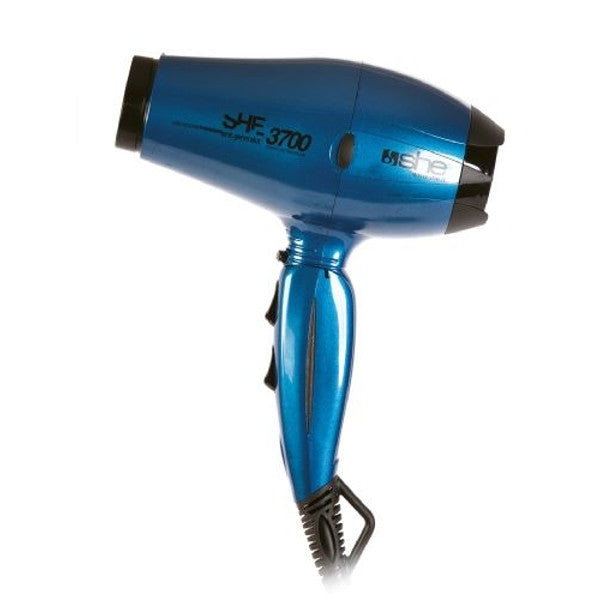 Asciugacapelli professionale compatto in ceramica e tormalina 3700 SHE