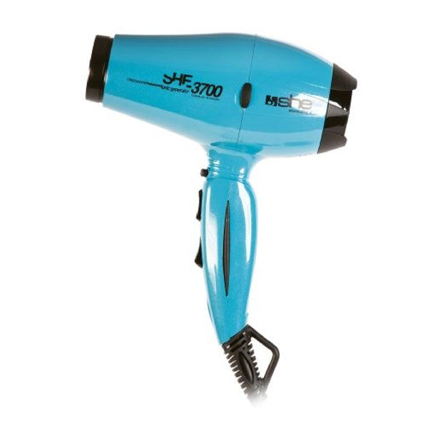 Asciugacapelli professionale compatto in ceramica e tormalina 3700 SHE