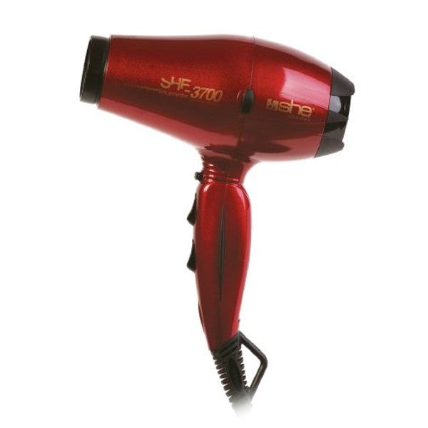 Asciugacapelli professionale compatto in ceramica e tormalina 3700 SHE