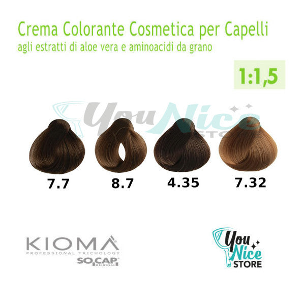Hair Cream Color - Socap Kiomà tintura tubo 100ml