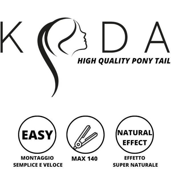 Pony Coda extension a cuffia effetto naturale capelli lisci
