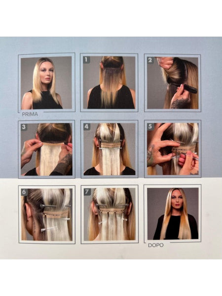 1 fascia capelli naturali con Microring BOND EXTENSION 15 gr Di Biase