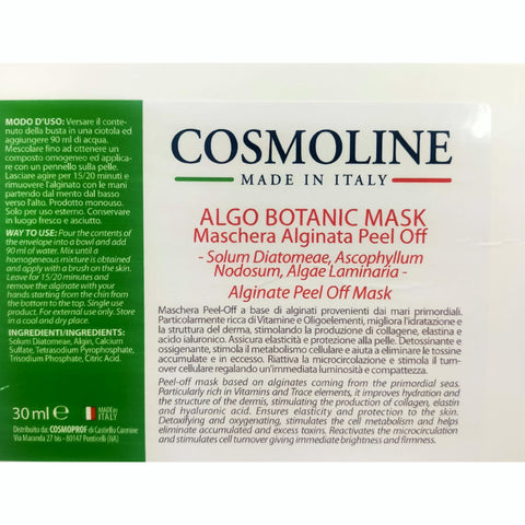 Maschera viso monouso in tessuto Alginata Cosmoline