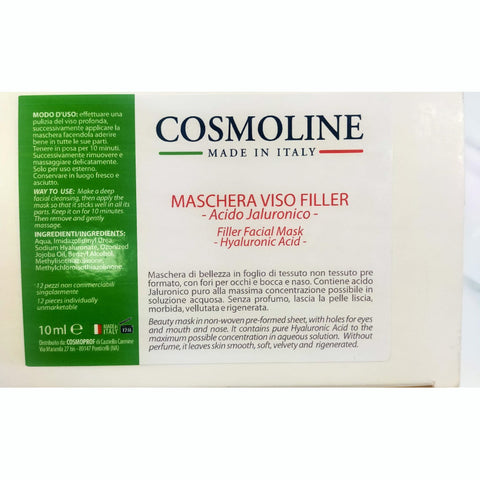 Maschera viso Filler monouso in tessuto Cosmoline