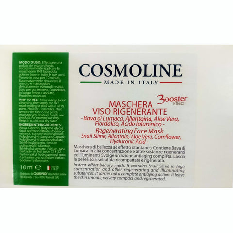 Maschera viso Rigenerante monouso in tessuto Cosmoline