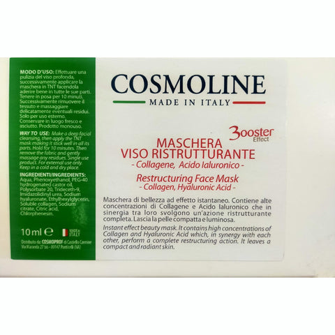 Maschera viso Ristrutturante monouso in tessuto Cosmoline