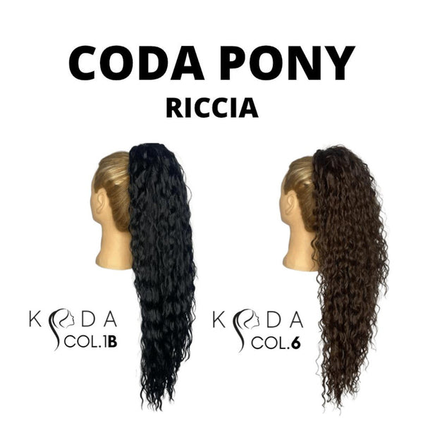 Pony Coda extension a cuffia effetto naturale capelli ricci