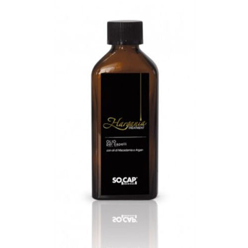 Olio per capelli con olio di Macadamia e Argan 100 ml. Prodotto professionale Socap Hargania