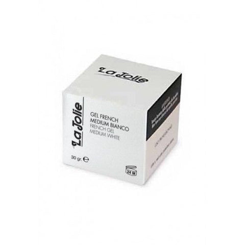 Gel French Medium Bianco professionale per ricostruzione unghie La Jolie 30ml
