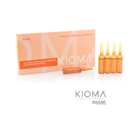 LOZIONE CAPELLI TRATTAMENTO ANTIFORFORA 12 FIALE DA 10 ML. Prodotto professionale Socap Kioma