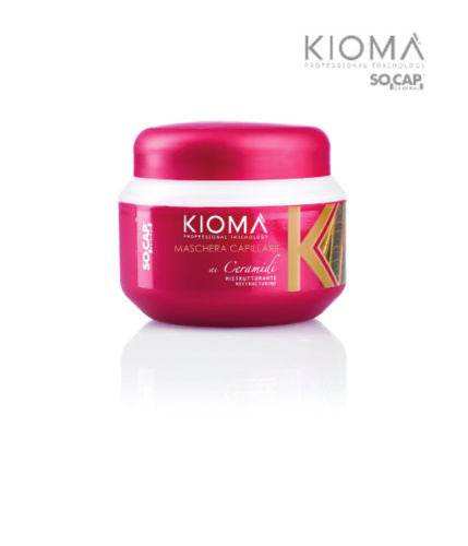 Maschera per capelli ai ceramidi ristrutturante. 500 ml. Prodotto professionale Socap Kioma