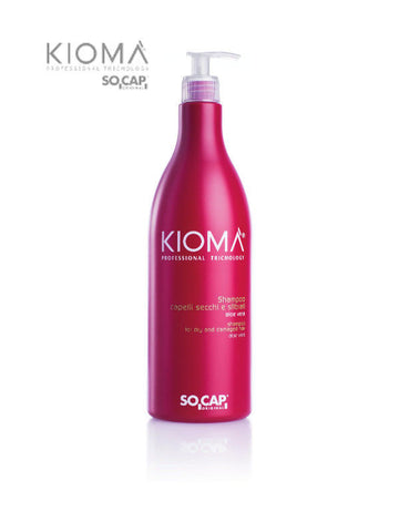 Shampoo capelli secchi e sfibrati con aloe vera 1000 ml. Prodotto professionale. Socap Kioma