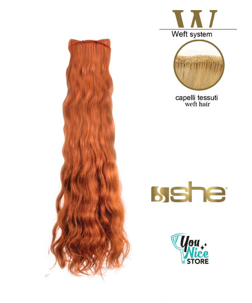 Matassa SHE 40 45 cm - 100gr - 140cm extension professionali Capelli tessuti mossi naturali