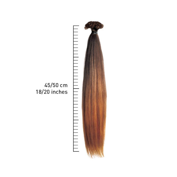 10 ciocche extension professionali a cheratina SHE 45 50 cm effetto Balayage