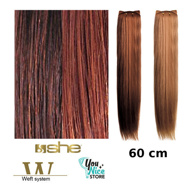 Matassa SHE 50 60 cm - 100 gr - 130 cm Extension professionali Capelli tessuti lisci mesciati