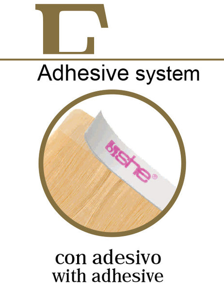 8 strisce extension professionali adesive SHE 2 cm 40 45 cm Capelli lisci colori naturali