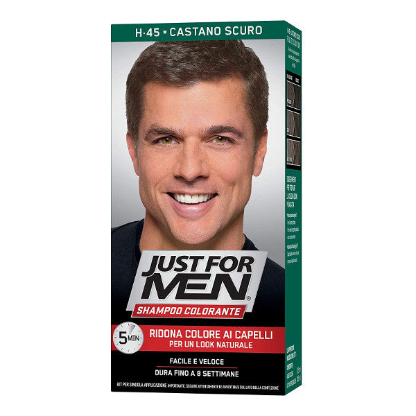 JUST FOR MEN - Shampoo Colorante castano scuro