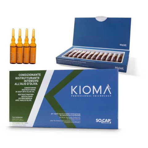 LOZIONE CAPELLI TRATTAMENTO RISTRUTTURANTE 12 FIALE DA 8 ML. Prodotto professionale Socap Kioma