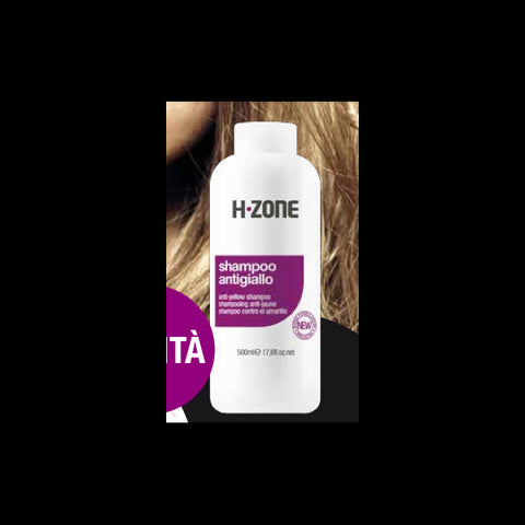 Shampoo Antigiallo capelli bianchi grigi H.ZONE 500 ML