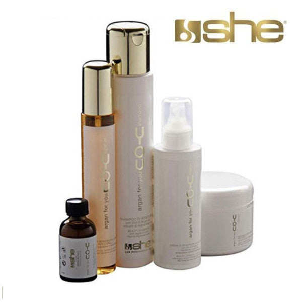 Kit trattamento capelli ed extension SHE ARGAN FOR YOU.