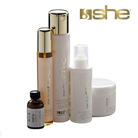 Kit trattamento capelli ed extension SHE ARGAN FOR YOU.