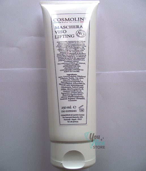 Maschera viso lifting COSMOLINE 500 ml e 250 ml
