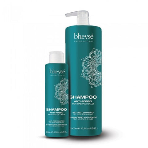 Shampoo anti-rosso per capelli castani caldi. BHEYSE' PROFESSIONAL
