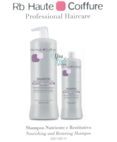 Shampoo Nutriente tutti i tipi di capelli Rb Haute Coiffure. Renée Blanche