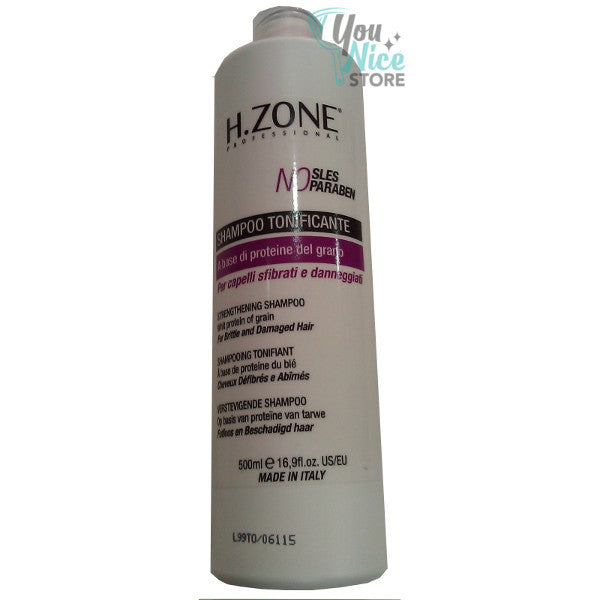 Shampoo Tonificante a base di proteine del Grano - H•ZONE 500 ml