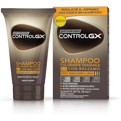 Just For Men Control gx Shampoo Colorante Graduale Con Balsamo 2 In 1-118 ml